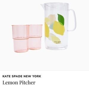 Kate Spade Pitcher & Cups Set